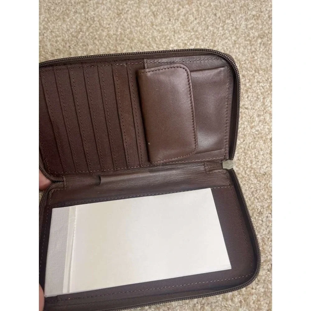 Leather Wallet & Organizer for Checks, Cash, Cards, IDs Unisex
